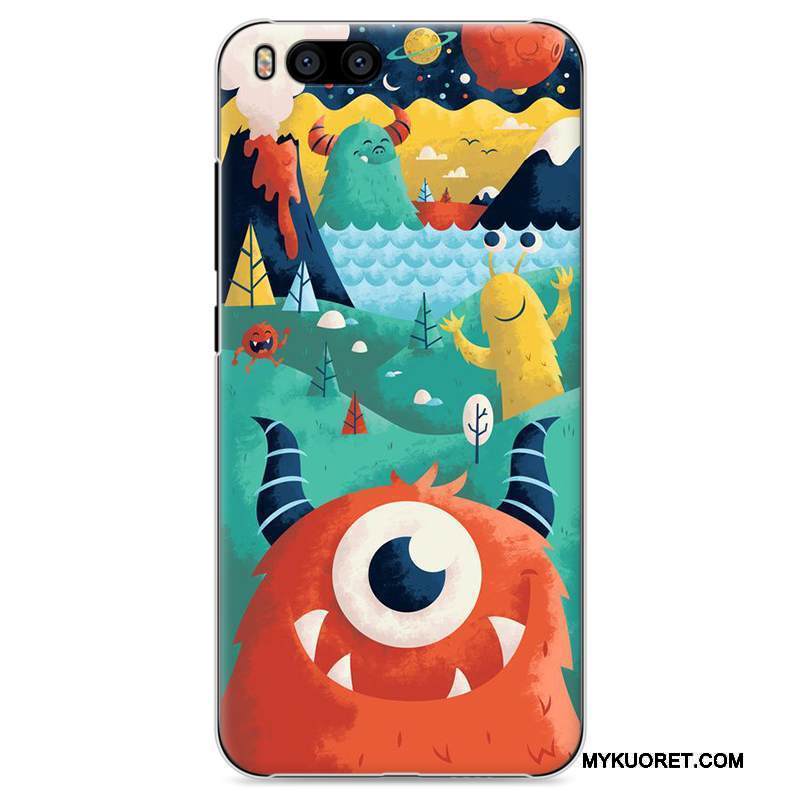 Kuori Mi 6 Maalaus Puhelimen Kuoret Pieni, Kotelo Mi 6 Sarjakuva Kova Musta