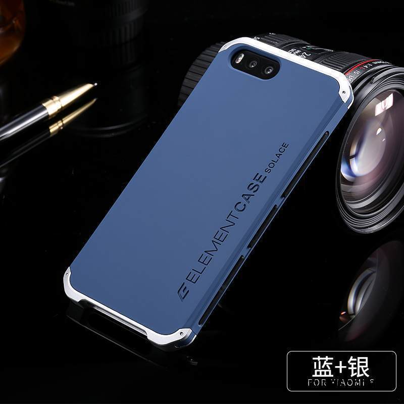 Kuori Mi 6 Metalli Muokata Pieni, Kotelo Mi 6 Suojaus Sininen Kova