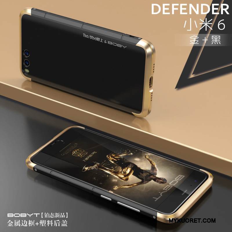 Kuori Mi 6 Metalli Puhelimen Kuoret Kulta, Kotelo Mi 6 Suojaus Kehys Pieni