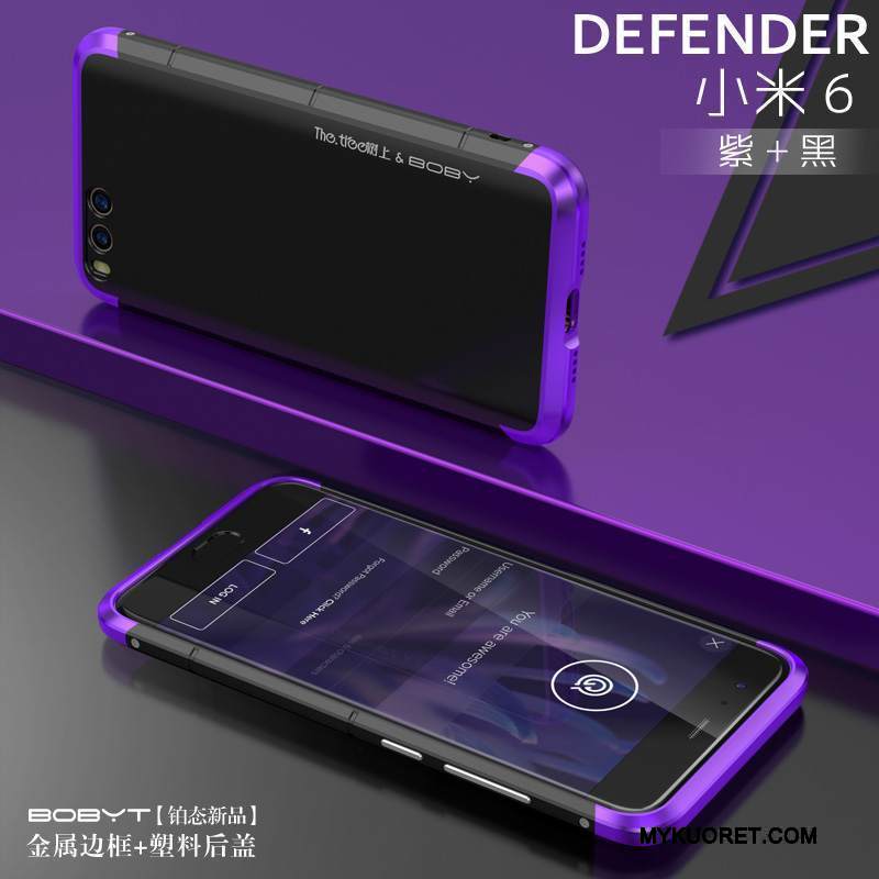 Kuori Mi 6 Metalli Puhelimen Kuoret Kulta, Kotelo Mi 6 Suojaus Kehys Pieni