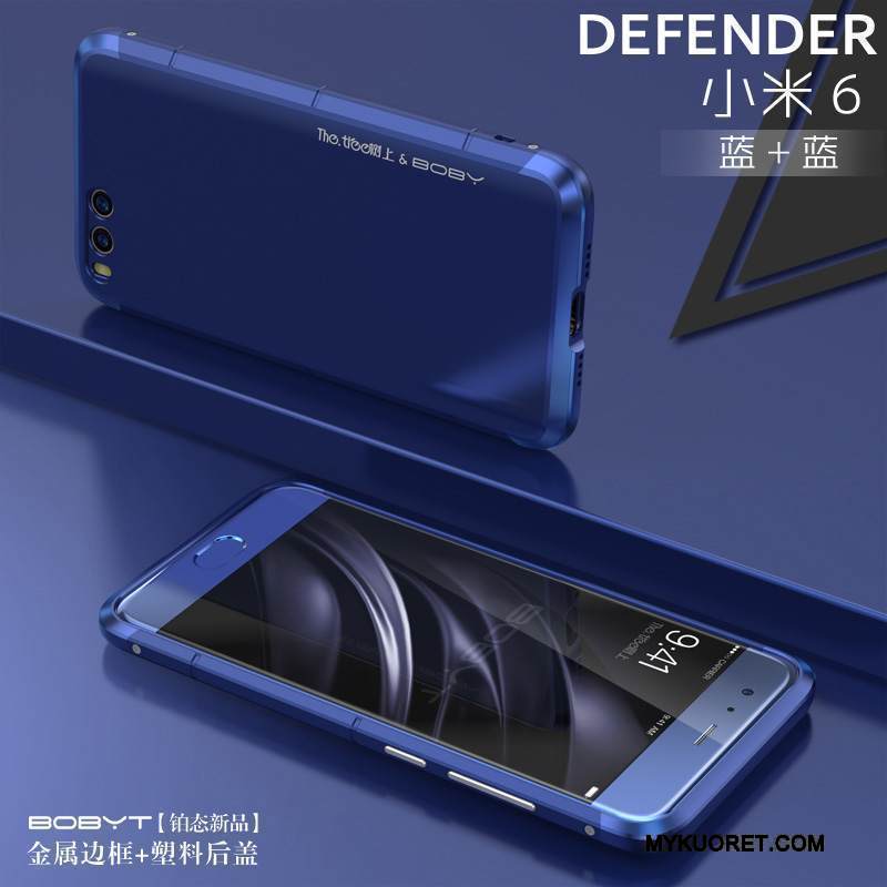 Kuori Mi 6 Metalli Puhelimen Kuoret Kulta, Kotelo Mi 6 Suojaus Kehys Pieni