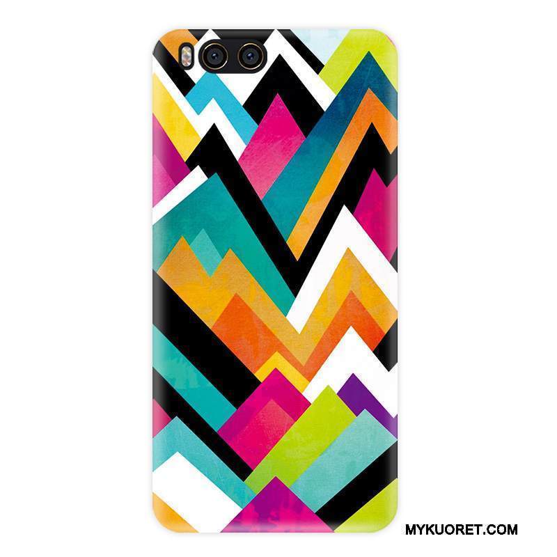 Kuori Mi 6 Monivärinen Pesty Suede Murtumaton, Kotelo Mi 6 Laukut Kova Väriset