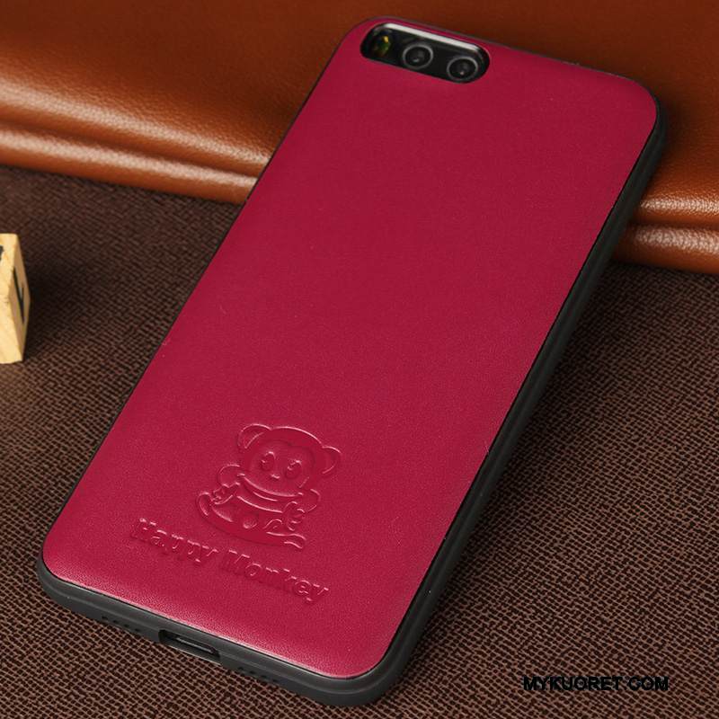 Kuori Mi 6 Nahka Sininen Murtumaton, Kotelo Mi 6 Pehmeä Neste Pieni Puhelimen Kuoret