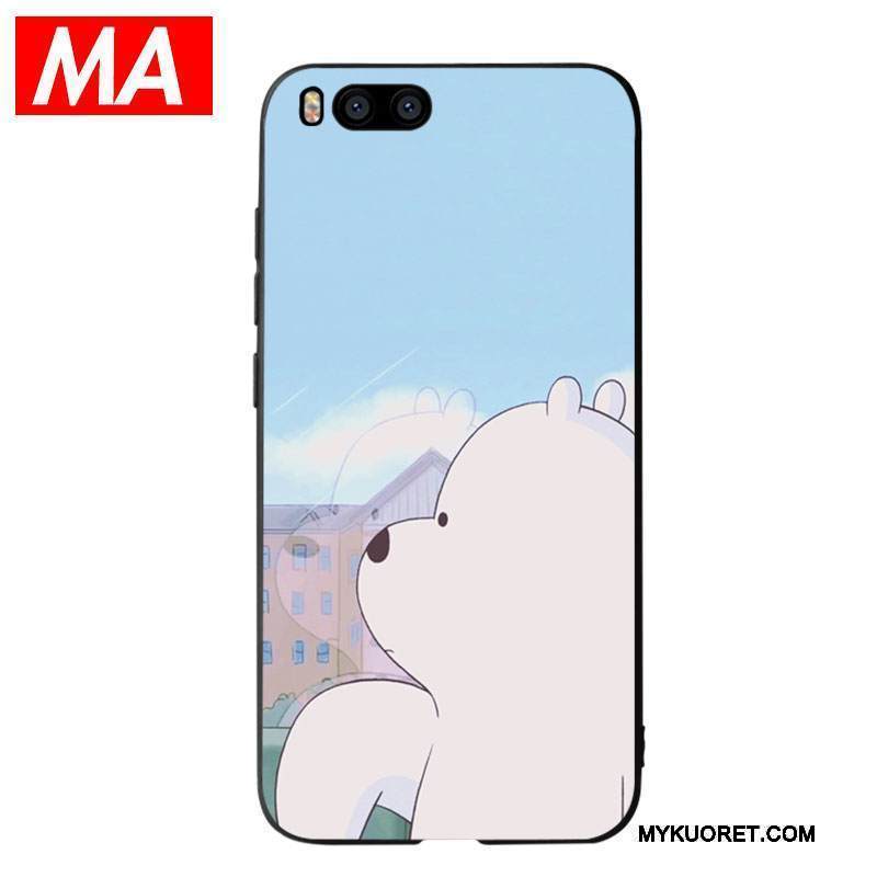 Kuori Mi 6 Pehmeä Neste Ihana Bear, Kotelo Mi 6 Laukut Suuntaus Vaaleansininen