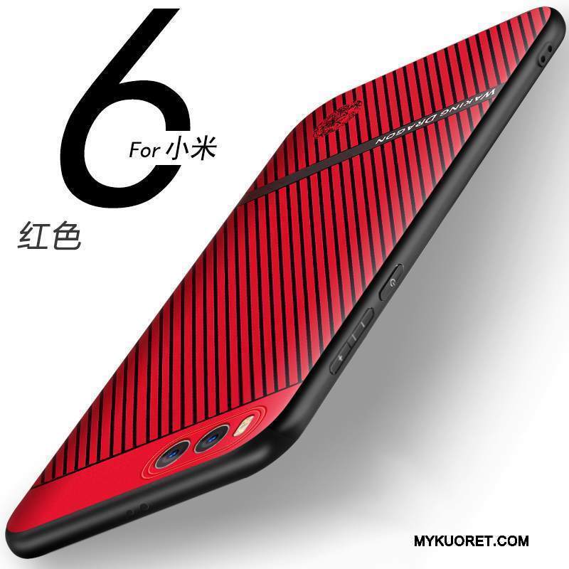 Kuori Mi 6 Pehmeä Neste Liiketoiminta Pesty Suede, Kotelo Mi 6 Kohokuviointi Valo Musta