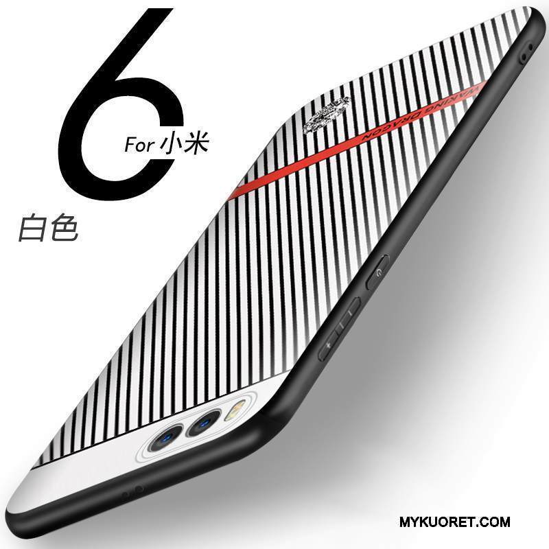 Kuori Mi 6 Pehmeä Neste Liiketoiminta Pesty Suede, Kotelo Mi 6 Kohokuviointi Valo Musta