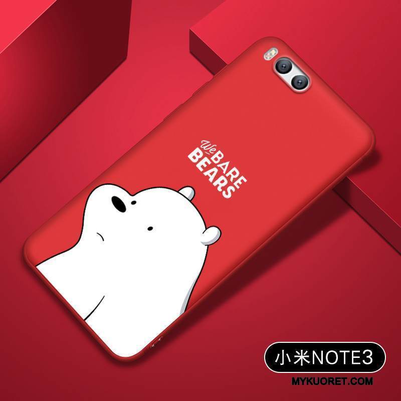 Kuori Mi 6 Pehmeä Neste Murtumaton Pieni, Kotelo Mi 6 Luova Punainen Puhelimen Kuoret