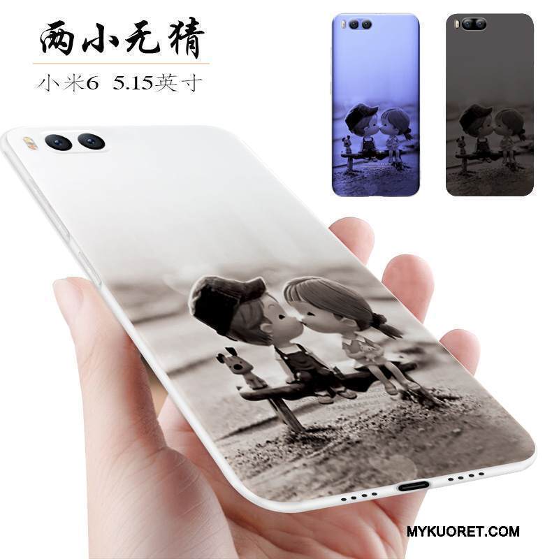 Kuori Mi 6 Pehmeä Neste Murtumaton Trendi, Kotelo Mi 6 Suojaus Persoonallisuus Puhelimen Kuoret