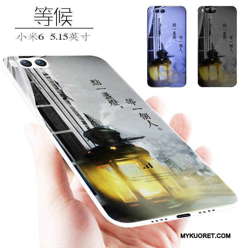 Kuori Mi 6 Pehmeä Neste Murtumaton Trendi, Kotelo Mi 6 Suojaus Persoonallisuus Puhelimen Kuoret