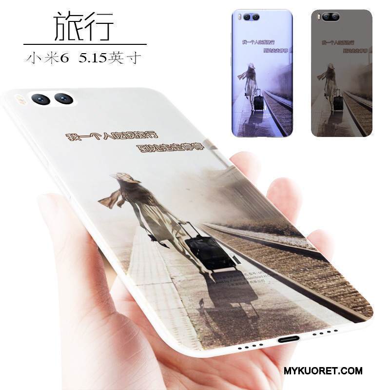 Kuori Mi 6 Pehmeä Neste Murtumaton Trendi, Kotelo Mi 6 Suojaus Persoonallisuus Puhelimen Kuoret