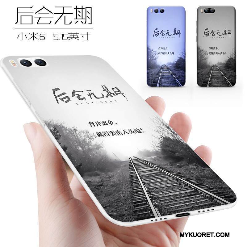 Kuori Mi 6 Pehmeä Neste Murtumaton Trendi, Kotelo Mi 6 Suojaus Persoonallisuus Puhelimen Kuoret