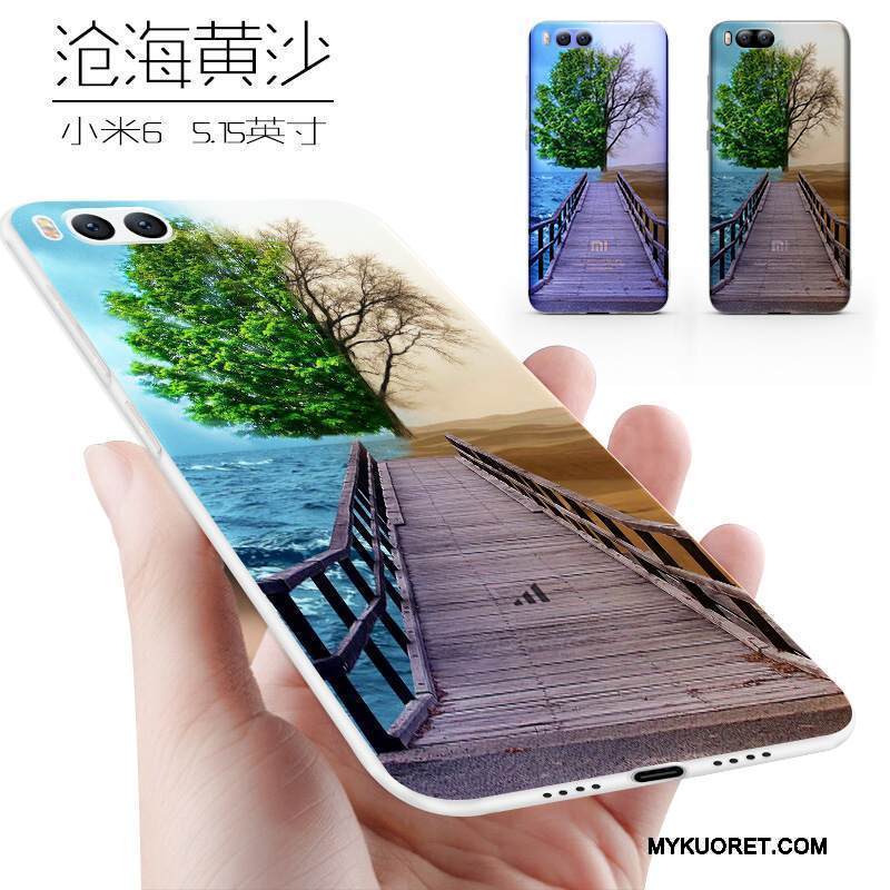 Kuori Mi 6 Pehmeä Neste Murtumaton Trendi, Kotelo Mi 6 Suojaus Persoonallisuus Puhelimen Kuoret