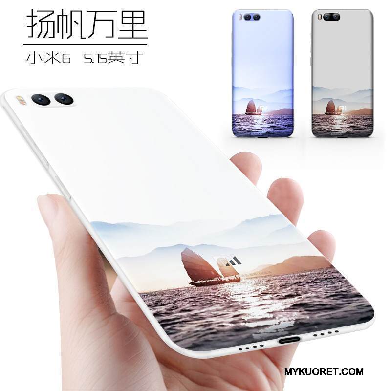 Kuori Mi 6 Pehmeä Neste Murtumaton Trendi, Kotelo Mi 6 Suojaus Persoonallisuus Puhelimen Kuoret