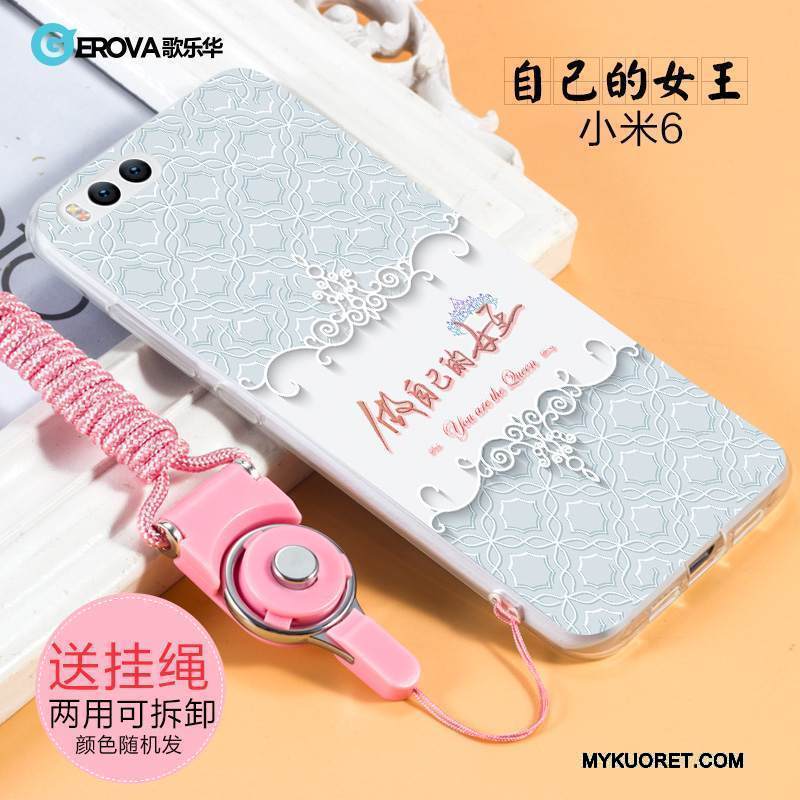 Kuori Mi 6 Pehmeä Neste Puhelimen Kuoret Murtumaton, Kotelo Mi 6 Luova Pieni Persoonallisuus