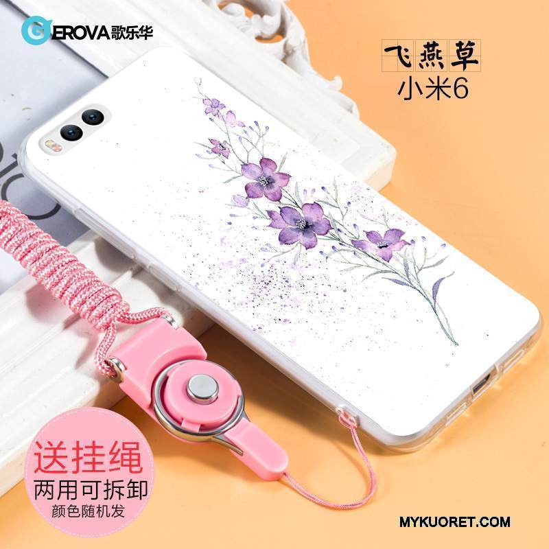 Kuori Mi 6 Pehmeä Neste Puhelimen Kuoret Murtumaton, Kotelo Mi 6 Luova Pieni Persoonallisuus