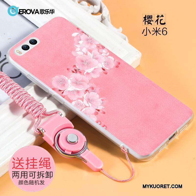 Kuori Mi 6 Pehmeä Neste Puhelimen Kuoret Murtumaton, Kotelo Mi 6 Luova Pieni Persoonallisuus