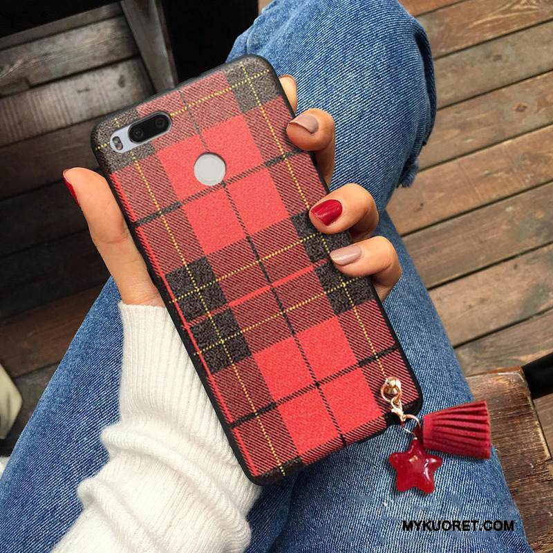 Kuori Mi 6 Pehmeä Neste Ultra Punainen, Kotelo Mi 6 Laukut Murtumaton Pleedi