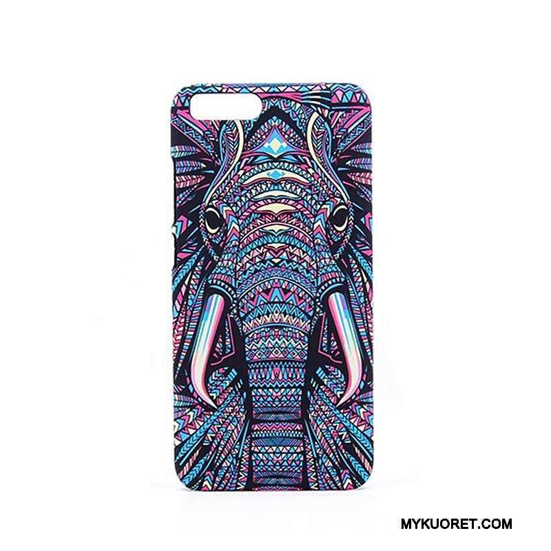 Kuori Mi 6 Sarjakuva Pesty Suede Kova, Kotelo Mi 6 Suojaus Sininen Puhelimen Kuoret