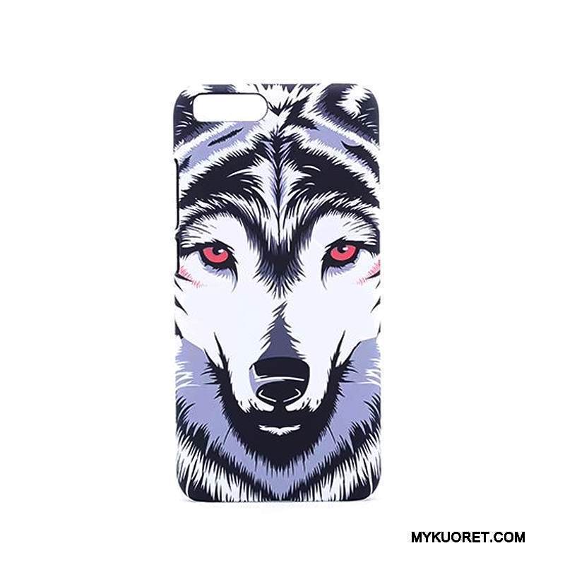 Kuori Mi 6 Sarjakuva Pesty Suede Kova, Kotelo Mi 6 Suojaus Sininen Puhelimen Kuoret