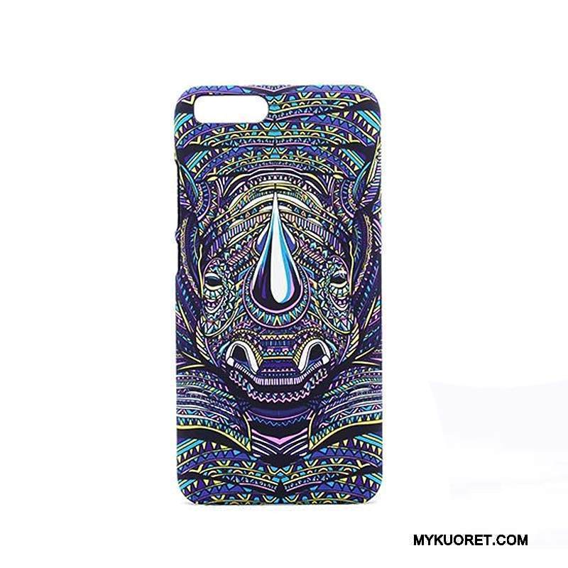 Kuori Mi 6 Sarjakuva Pesty Suede Kova, Kotelo Mi 6 Suojaus Sininen Puhelimen Kuoret