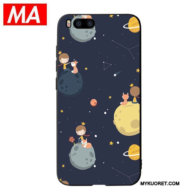 Kuori Mi 6 Silikoni Persoonallisuus Puhelimen Kuoret, Kotelo Mi 6 Sarjakuva Musta Trendi