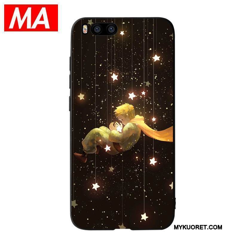 Kuori Mi 6 Silikoni Persoonallisuus Puhelimen Kuoret, Kotelo Mi 6 Sarjakuva Musta Trendi