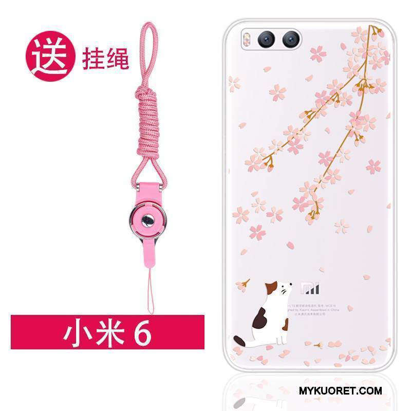 Kuori Mi 6 Silikoni Ripustettavat Koristeet Trendi, Kotelo Mi 6 Laukut Jauhe Ihana