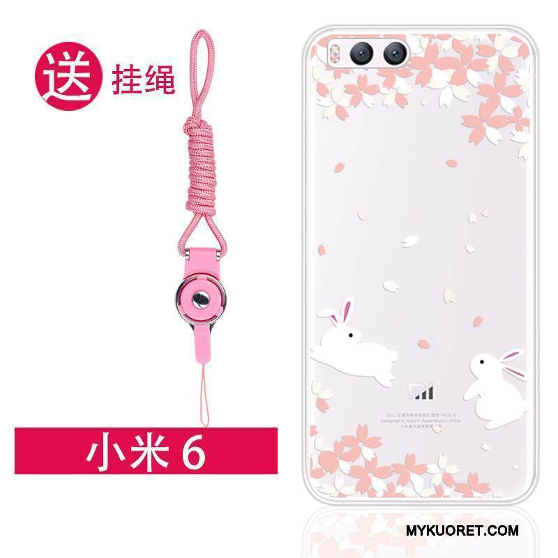 Kuori Mi 6 Silikoni Ripustettavat Koristeet Trendi, Kotelo Mi 6 Laukut Jauhe Ihana