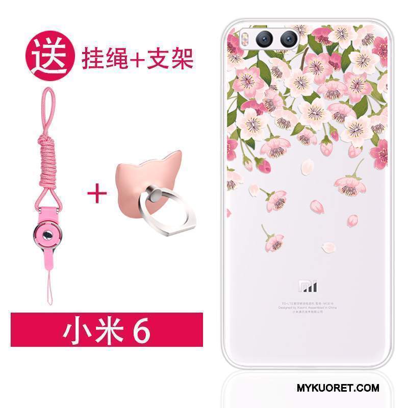 Kuori Mi 6 Silikoni Ripustettavat Koristeet Trendi, Kotelo Mi 6 Laukut Jauhe Ihana