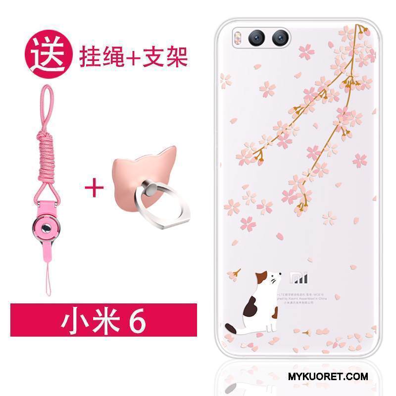 Kuori Mi 6 Silikoni Ripustettavat Koristeet Trendi, Kotelo Mi 6 Laukut Jauhe Ihana