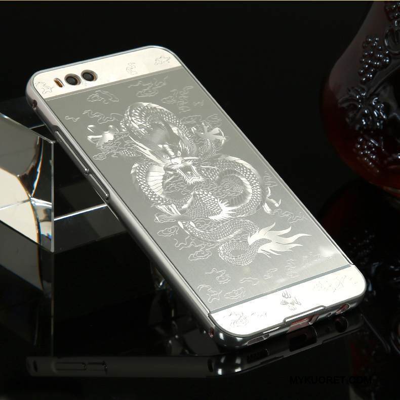 Kuori Mi 6 Suojaus Hopea Persoonallisuus, Kotelo Mi 6 Metalli Kehys Pieni