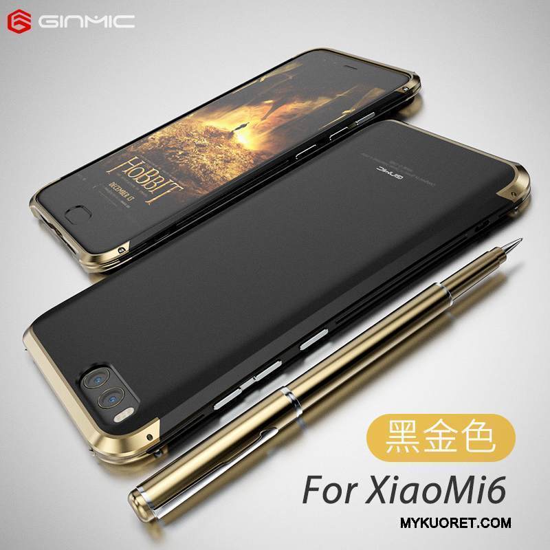 Kuori Mi 6 Suojaus Persoonallisuus Kova, Kotelo Mi 6 Metalli Pieni Pesty Suede