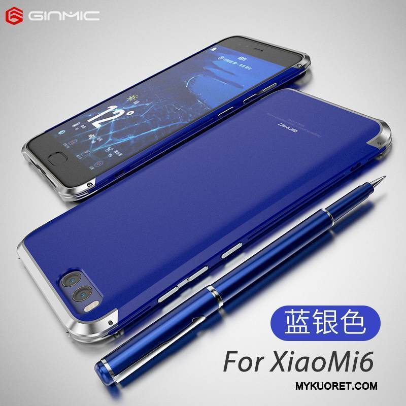 Kuori Mi 6 Suojaus Persoonallisuus Kova, Kotelo Mi 6 Metalli Pieni Pesty Suede