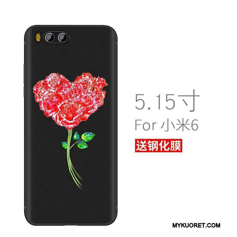 Kuori Mi 6 Suojaus Persoonallisuus Pesty Suede, Kotelo Mi 6 Laukut Ultra Murtumaton