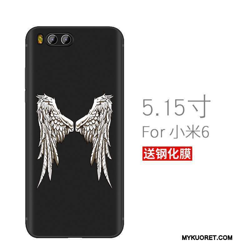 Kuori Mi 6 Suojaus Persoonallisuus Pesty Suede, Kotelo Mi 6 Laukut Ultra Murtumaton