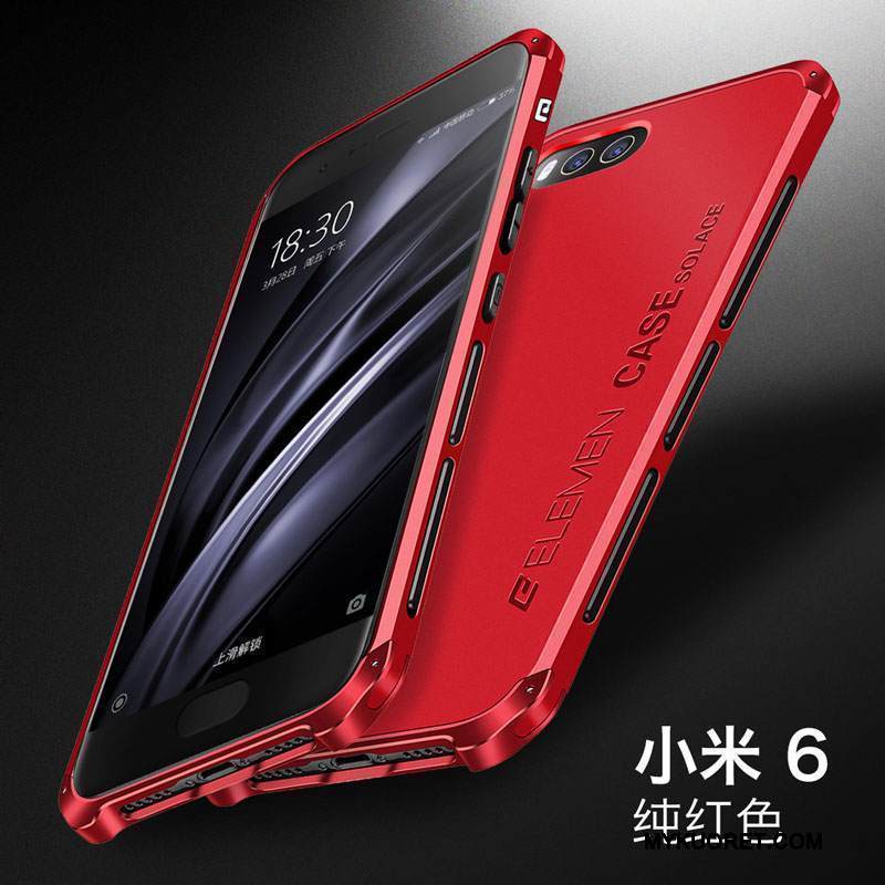 Kuori Mi 6 Suojaus Pieni Puhelimen Kuoret, Kotelo Mi 6 Metalli Kova Sininen