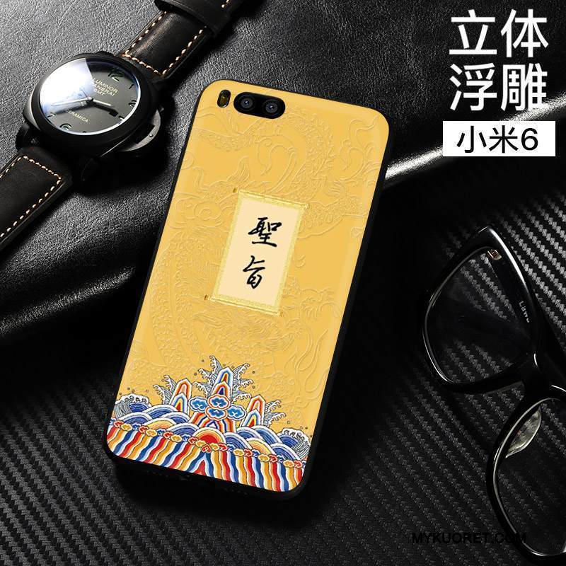 Kuori Mi 6 Suojaus Puhelimen Kuoret Keltainen, Kotelo Mi 6 Laukut Muokata Trendi