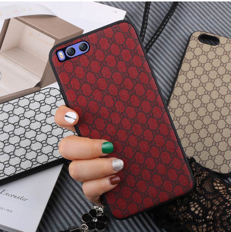 Kuori Mi 6 Suojaus Suuri Pieni, Kotelo Mi 6 Pehmeä Neste Punainen Puhelimen Kuoret