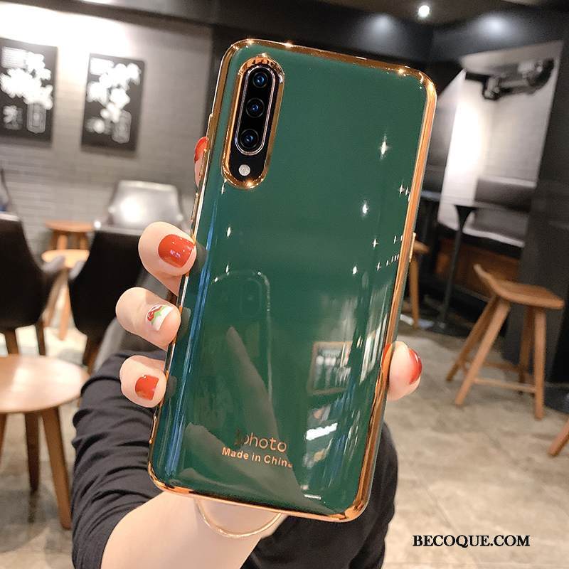 Kuori Mi 9 Lite Pehmeä Neste Kiinteä Väri Tide-brändi, Kotelo Mi 9 Lite Luova Vihreä Yksinkertainen