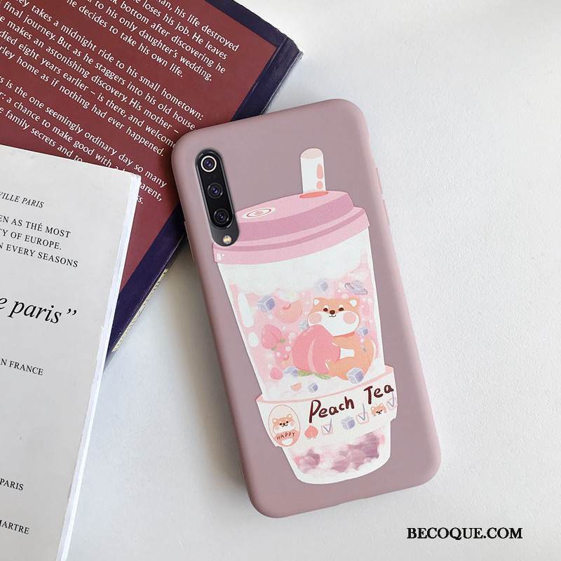 Kuori Mi 9 Lite Silikoni Kukkakuvio Sininen, Kotelo Mi 9 Lite Pehmeä Neste Nuoret Net Red