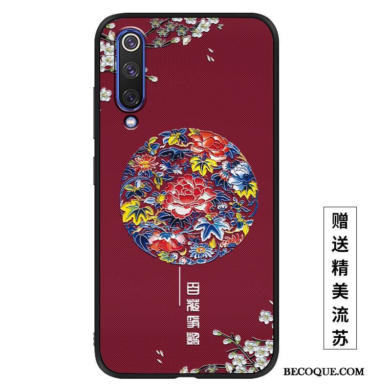 Kuori Mi 9 Lite Silikoni Sininen Pesty Suede, Kotelo Mi 9 Lite Laukut Persoonallisuus Puhelimen Kuoret