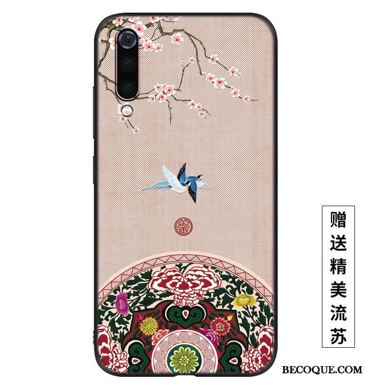 Kuori Mi 9 Lite Silikoni Sininen Pesty Suede, Kotelo Mi 9 Lite Laukut Persoonallisuus Puhelimen Kuoret