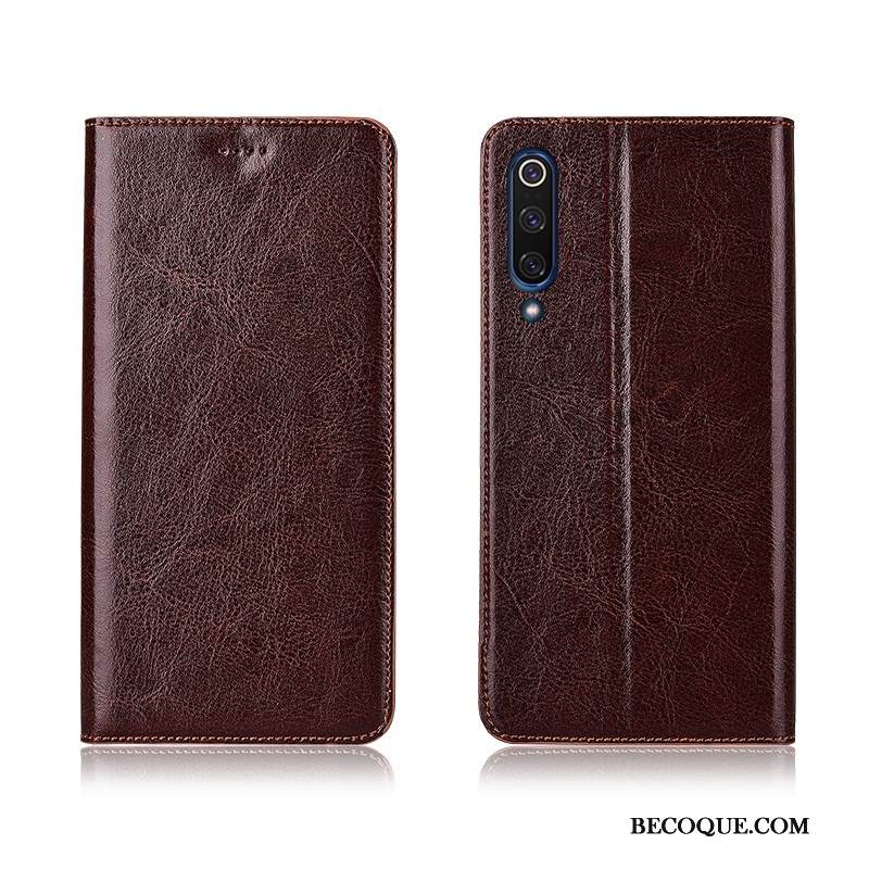 Kuori Mi 9 Nahka Pieni Murtumaton, Kotelo Mi 9 Laukut Puhelimen Kuoret Uusi