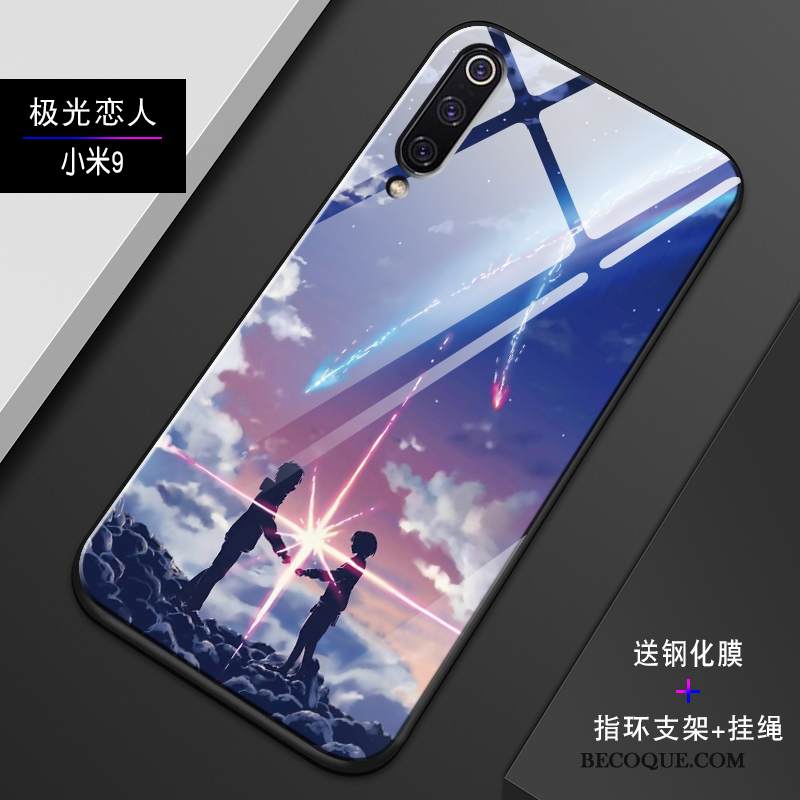 Kuori Mi 9 Pehmeä Neste Puhelimen Kuoret Pieni, Kotelo Mi 9 Laukut Lasi Trendi