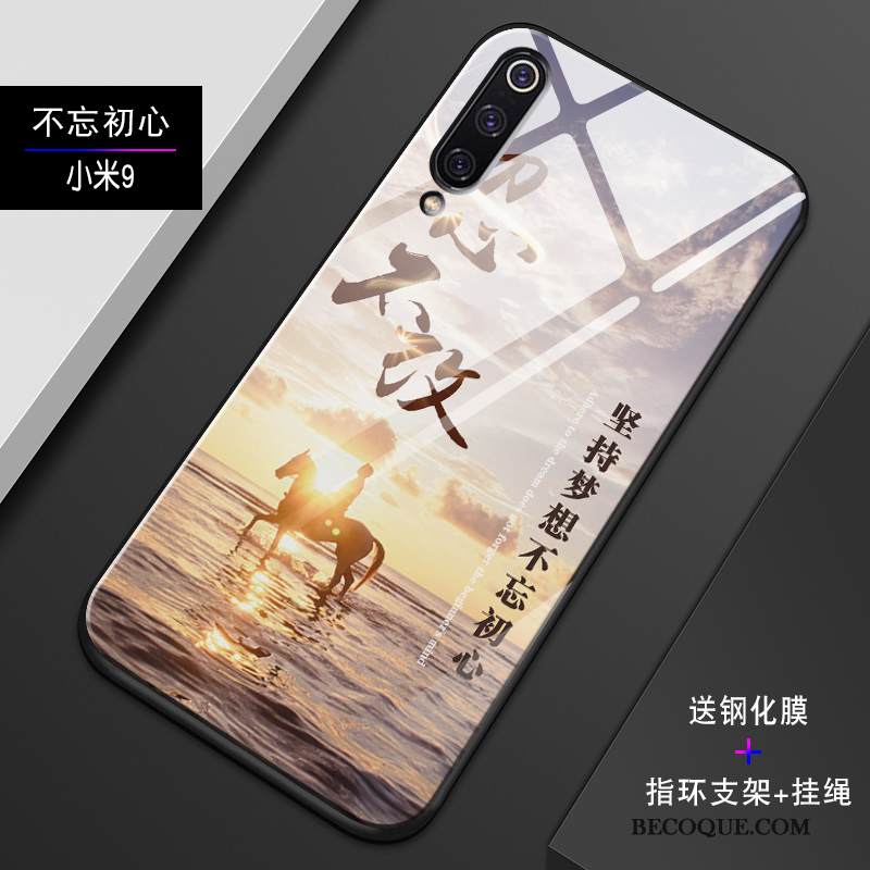 Kuori Mi 9 Pehmeä Neste Puhelimen Kuoret Pieni, Kotelo Mi 9 Laukut Lasi Trendi