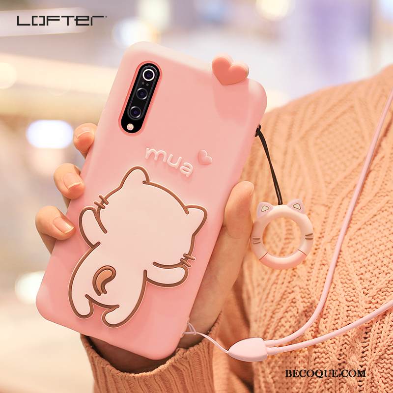 Kuori Mi 9 Sarjakuva Ihana Ripustettavat Koristeet, Kotelo Mi 9 Pehmeä Neste Murtumaton Puhelimen Kuoret