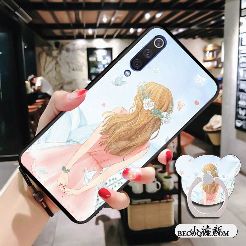 Kuori Mi 9 Se Pehmeä Neste Keltainen Maisema, Kotelo Mi 9 Se Silikoni Puhelimen Kuoret Rengas