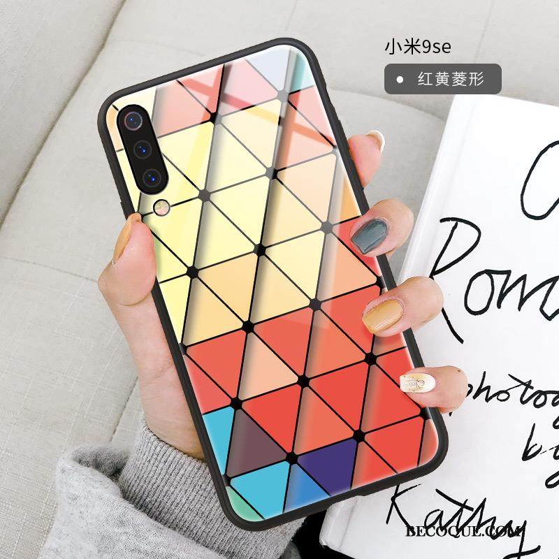 Kuori Mi 9 Se Silikoni Ultra Ohut, Kotelo Mi 9 Se Monivärinen Tide-brändi Lasi