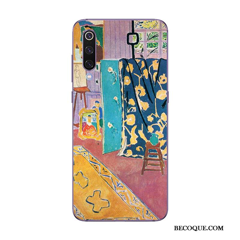 Kuori Mi 9 Se Suojaus Jauhe Pieni, Kotelo Mi 9 Se Pehmeä Neste Puhelimen Kuoret Violetti