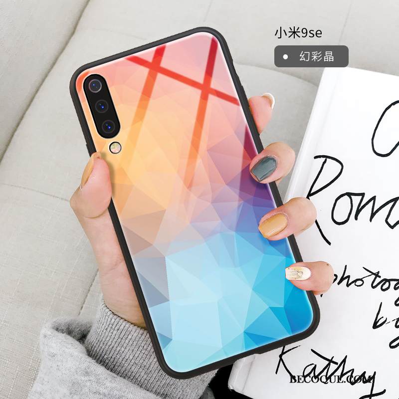 Kuori Mi 9 Se Suojaus Läpinäkyvä Puhelimen Kuoret, Kotelo Mi 9 Se Pehmeä Neste Punainen Kaltevuus